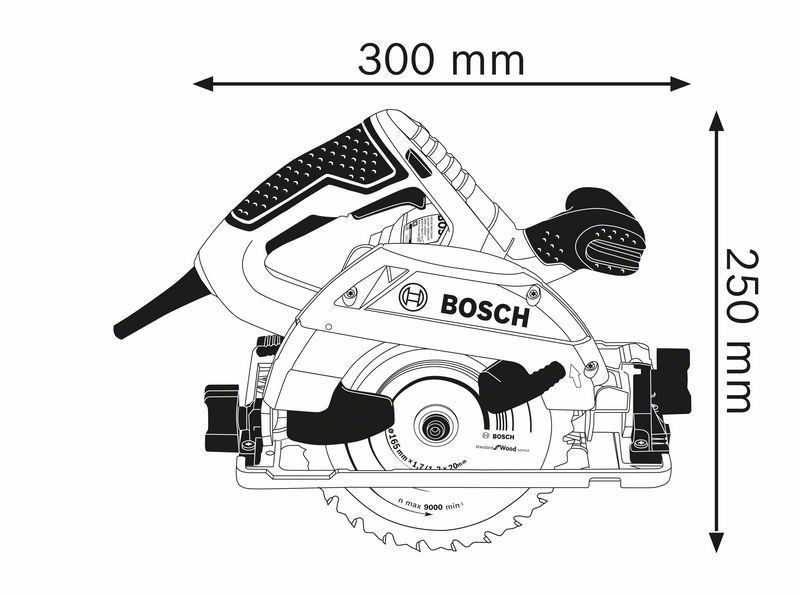 Bosch GKS 55+ GCE Cirkelsåg (165mm)