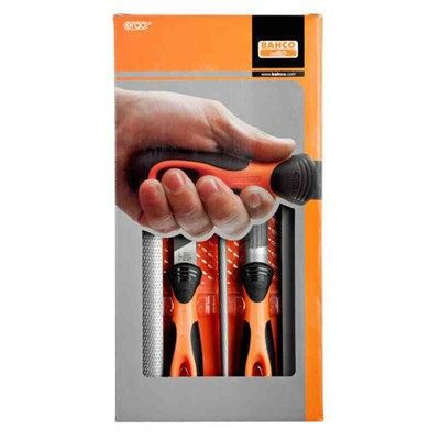 Bahco Filsats 8" Grov med Ergo Skaft 5st