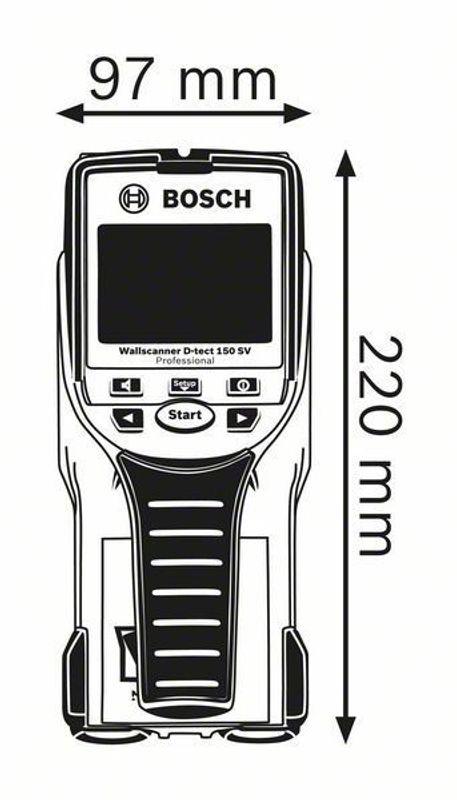 Bosch D-TECT 150 SV Lokaliseringsinstrument