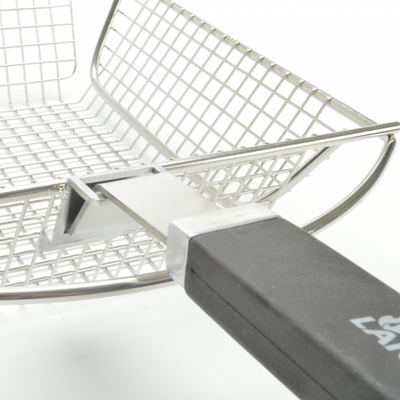 Landmann Pure grillkorg rostfritt med avtagbart handtag