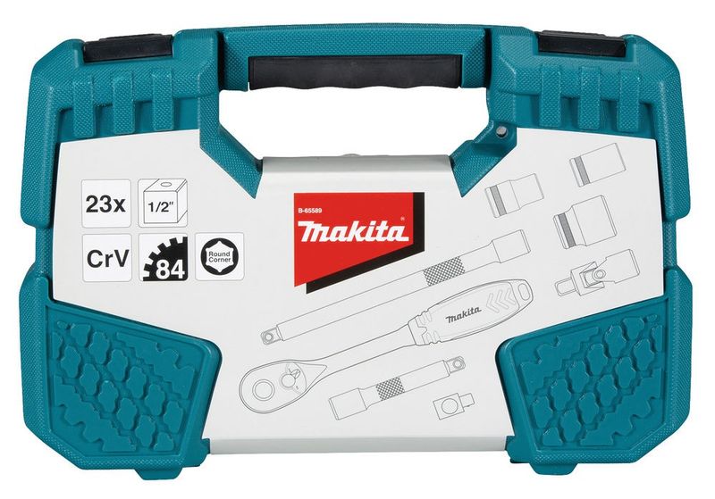 Makita B-65589 Hylsnyckelsats 1/2" 23-delar