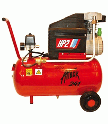 Attack 241 Oljesmord Kompressor 2,0hk 8bar enfas