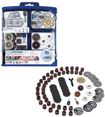 Dremel Tillbehörsset 725 Speedclic 70 Delar