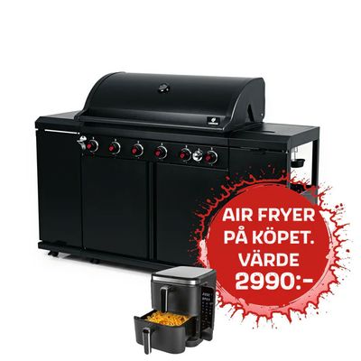 Landmann Gasolgrill Outdoor Kitchen 6.1 maxX 800 °C Svart