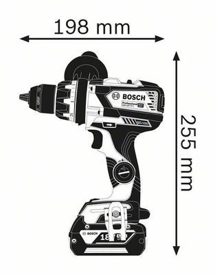 Bosch GSR 18V-110 C Borr-/Skruvdragare 18V L-BOXX (Utan batterier)