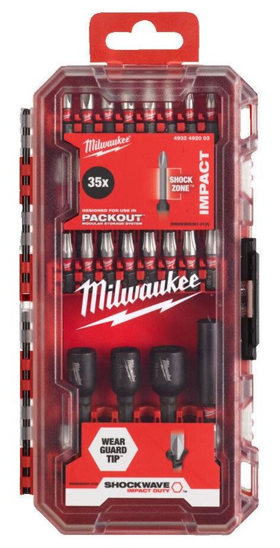 Milwaukee Bitssats Shockwave CD 35-delar