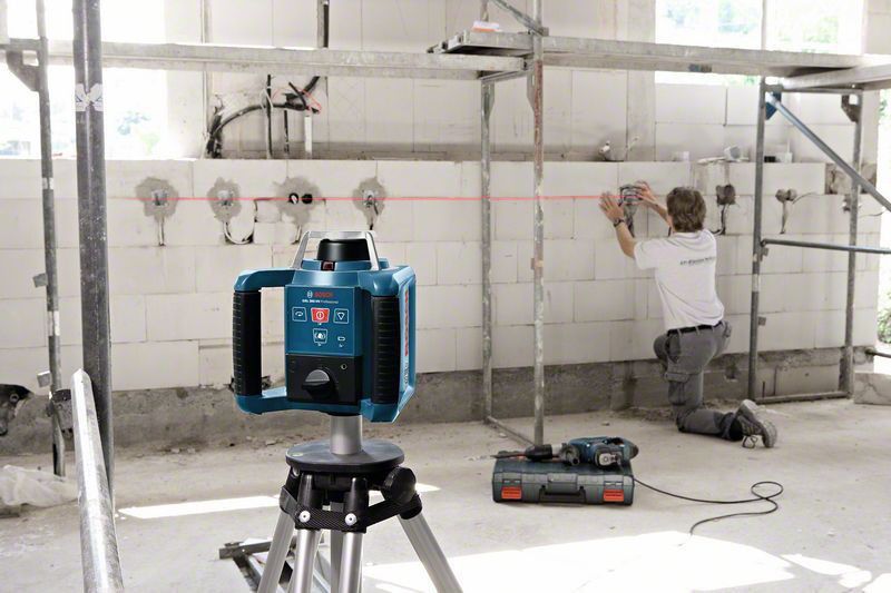 Bosch GRL 300 HV Rotationslaser med mottagare, fjärrkontroll & hållare