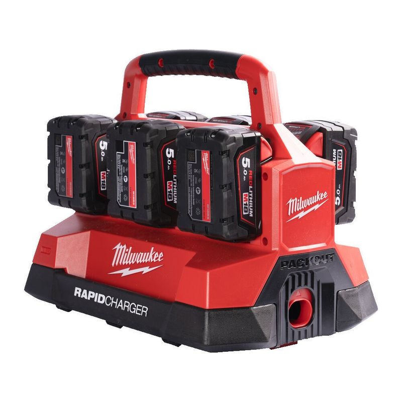 Milwaukee M18 PC6 PACKOUT 6-portsladdare