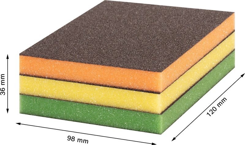 Bosch Expert S473 standardkudde 98 x 120 x 13mm för trä & färg