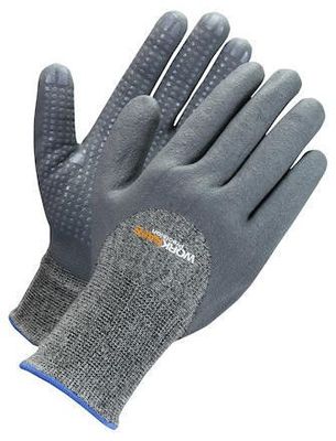 Worksafe Nitrilbelagd handske P30-102 med noppor Grå