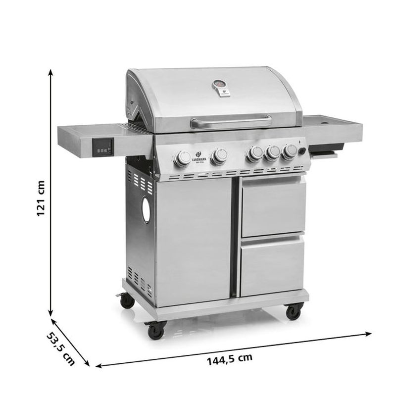 Landmann Cool Steel MaxX 4.1 Gasolgrill Rostfritt
