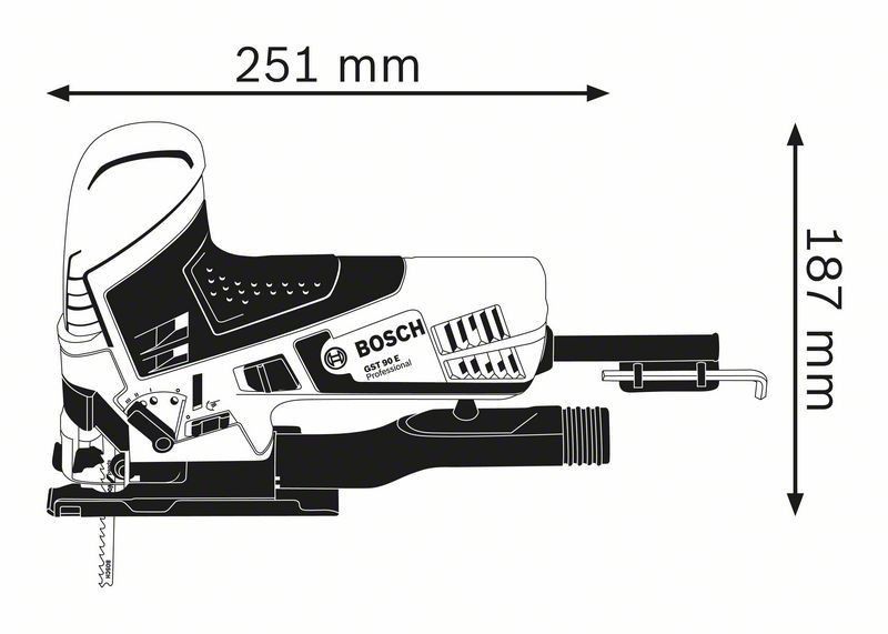 Bosch GST 90 E Sticksåg 650W