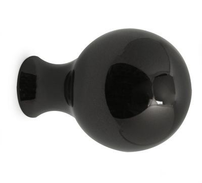 Habo Knopp William 25mm Svart nickel SB