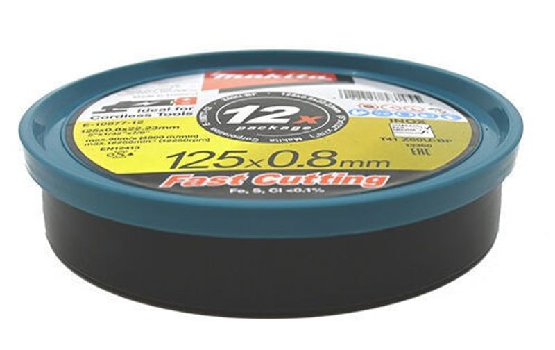 Makita E-10877-12 Kapskiva 125mm 0,8mm inox