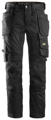 Snickers 6241 AllroundWork Arbetsbyxa Stretch Hölsterfickor Svart