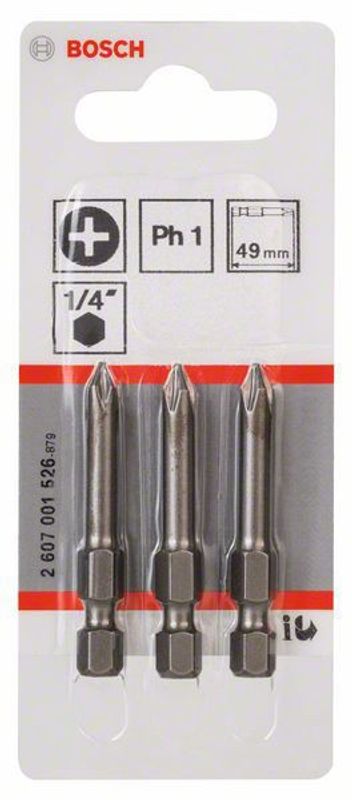 Bosch Bits PH1 89-152mm 3st