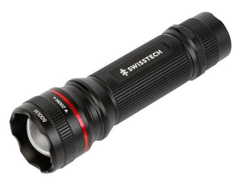 Swisstech Gisele ficklampa med zoom 500 lm AAA