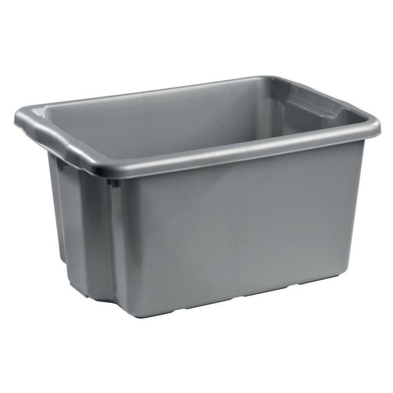 Nordiska Plast Förvaringsbox 33L Silver 7400 NPL