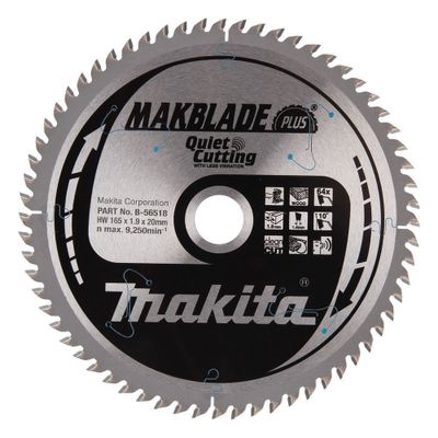 Makita Sågklinga Makblade+ T.C.T 165x20 mm 64T – Fina Sågsnitt i Trä