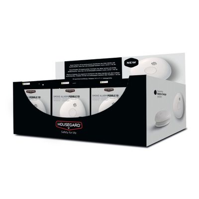 Housegard Brandvarnare Pebble 10 Display 15 st