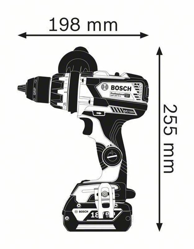 Bosch GSR 18V-110 C Borr-/Skruvdragare 18V L-BOXX PROCORE (2x4,0ah)