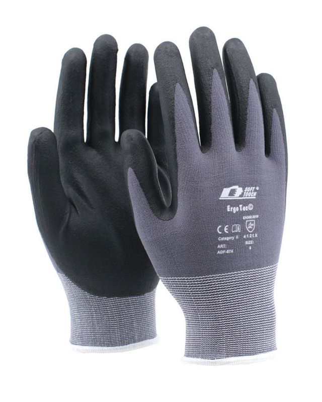 Soft Touch ADF-874 Montagehandske Ergo Tec (12st per hel förpackning)
