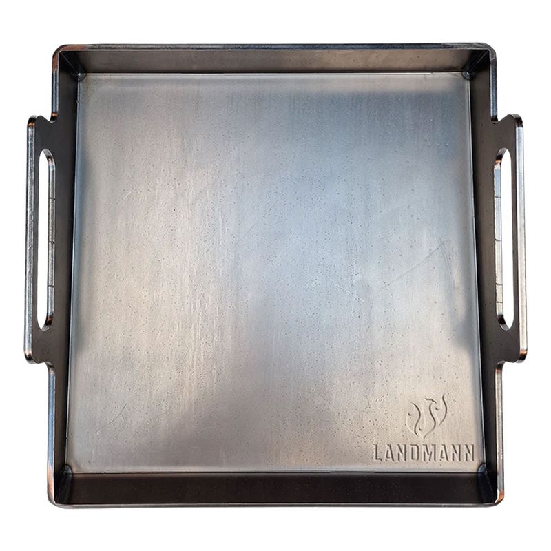 Landmann Stekbord i 6mm kolstål för Triton, Rexon, Cool Black 40x39cm