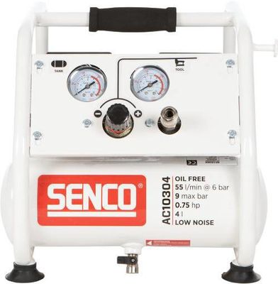 Senco AC10304 Kompressor 9bar Low noise 4L (Oljefri)