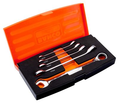 Bahco 1RM/S5 Spärrkombinyckelsats 5-delar (8-19mm)