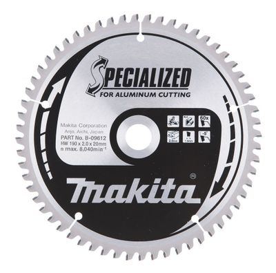 Makita B-09612 Sågklinga 190x 60T (Aluminium)