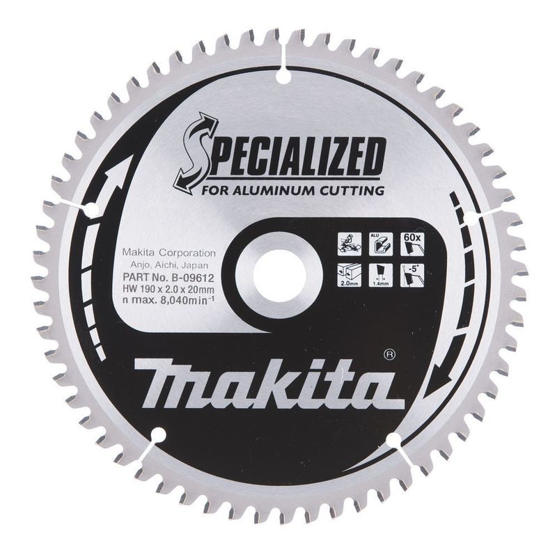 Makita B-09612 Sågklinga 190x 60T (Aluminium)