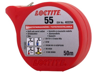 Loctite Gängtätningssnöre 55 (50m)