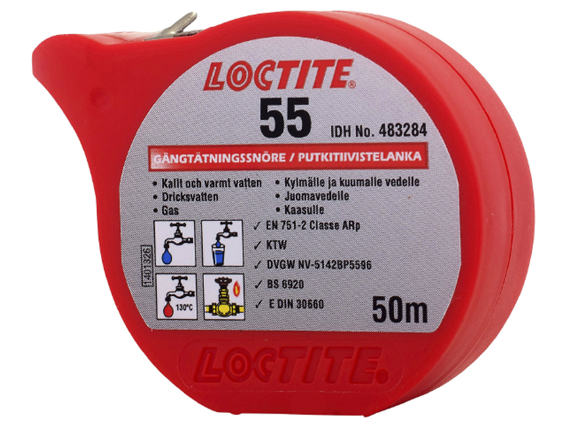 Loctite Gängtätningssnöre 55 (50m)