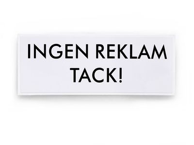 Habo Dekal 796 Ingen reklam Vit SB
