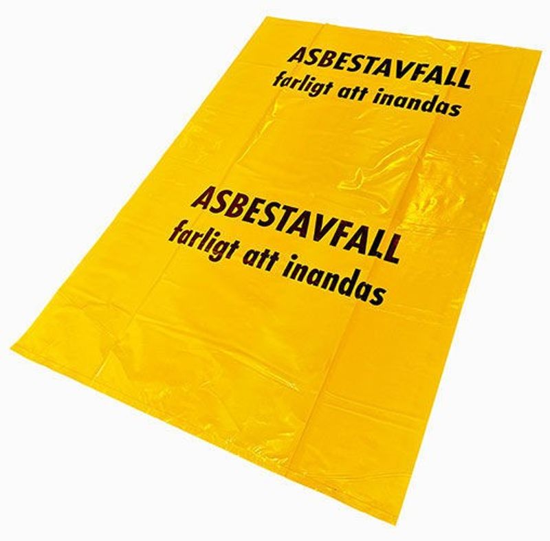 Polynova PolyCOEX Asbestsäck 240L Gul/Vit, 100% återvunnen LDPE