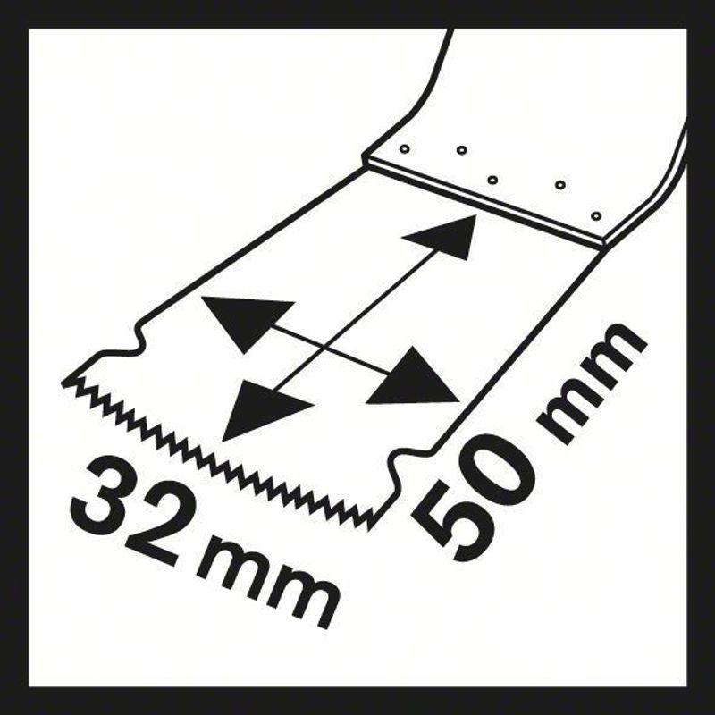 Bosch AIZ 32 BSPB Sågblad STARLOCK 32x50mm BIM (1-P)