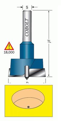 Cobolt HM Beslagsfräs D=35 S=8mm