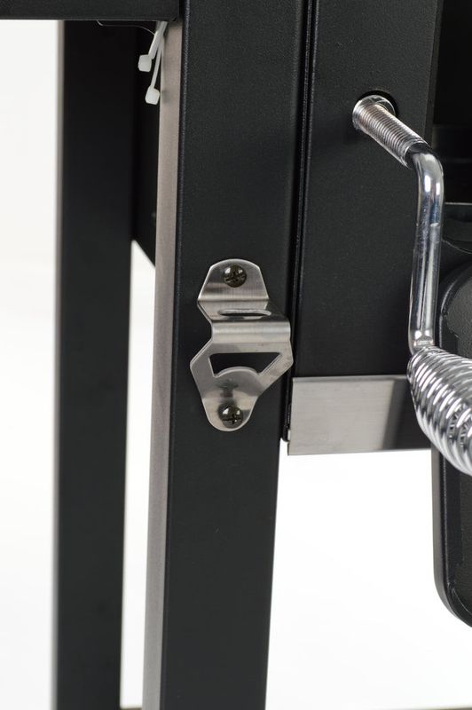 Landmann Kolgrillsvagn XXL gjutjärn 79,5x42 cm med vev