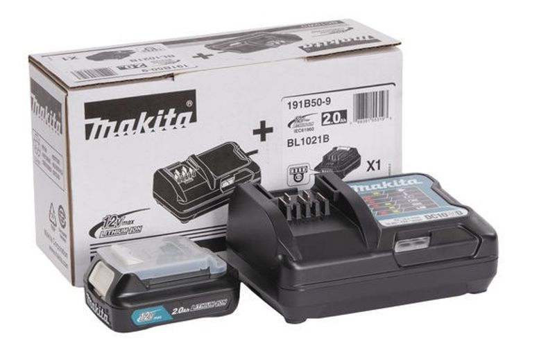 Makita 191B50-9 Powerpack 12V/CXT - 1 st 2,0 Ah batteri & laddare