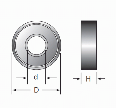 Cobolt Kullager 18 x 8mm
