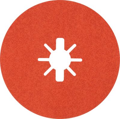 Bosch Expert R782 Prisma Ceramic X-LOCK fiberslipskiva, 125mm 22,23mm 5st för Stål, Plåt i rostfritt stål