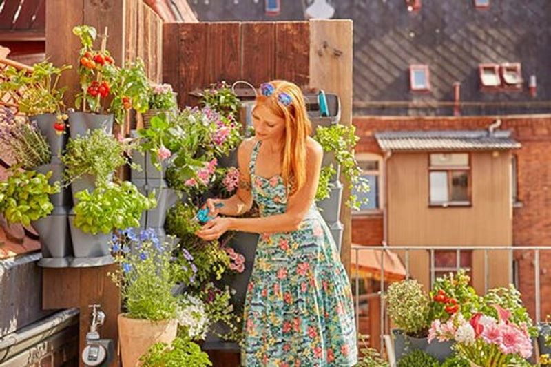 Gardena 13153-20 NatureUp!Grundpaket Vertikala växthållare för hörn