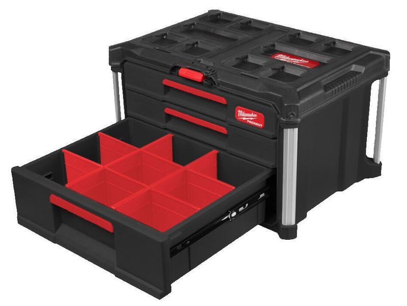 Milwaukee Packout Förvaringsbox 2+1 Lådor