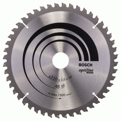 Bosch Sågklinga 210mm 48T Optiline (Fin Trä)