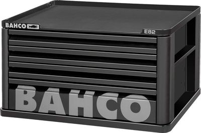 Bahco 1482K4 Överskåp 4 Lådor för E72 Svart