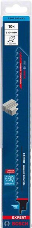 Bosch Expert ‘Aerated Concrete’ S 1241 HM tigersågblad 300mm 10 st CARBIDE