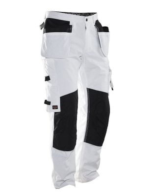 Jobman 2129 Målarbyxa Vit/Svart