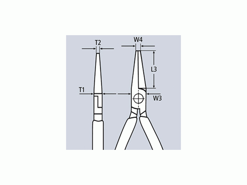 KNIPEX Flacktång 200mm