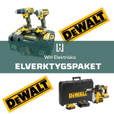 DeWalt Elverktygspaket Nyanställd DCK268+DCH275+DAMMUTSUG+BATTERIER/LADDARE