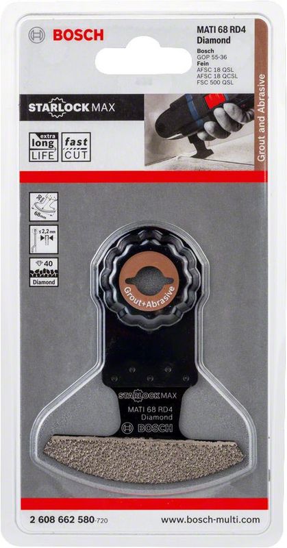 Bosch MATI 68 RD4 Räfflad diamantsegmentsågklinga 68x30mm STARLOCK